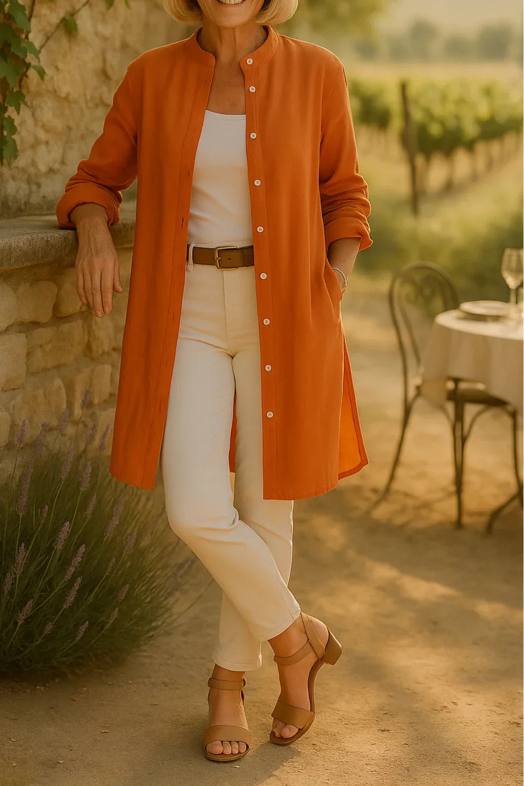 Camilya™ | Camisa acampanada estilo chamarra