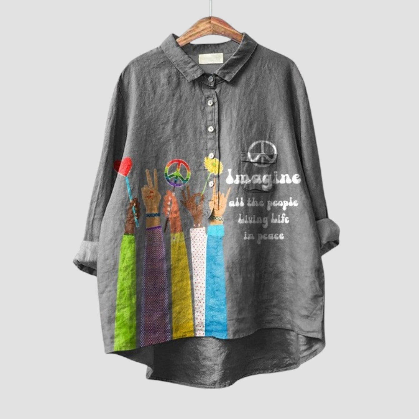 Nella - Camisa con estampado