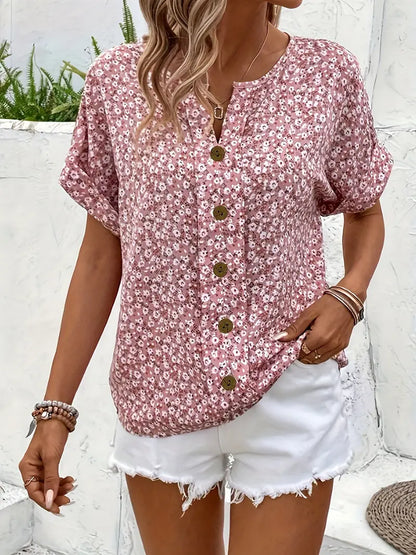 Verna | Blusa elegante con estampado floral