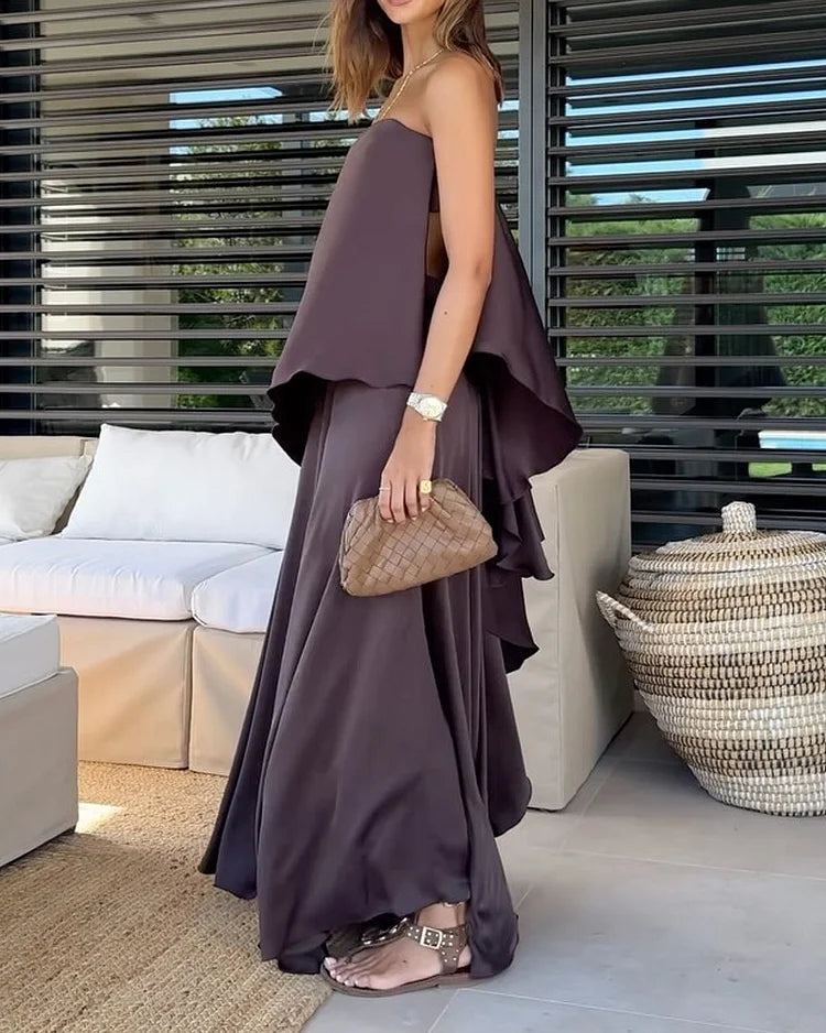 Alba | Conjunto Elegante De 2 Piezas Con Volantes