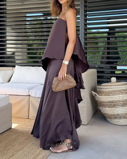 Alba | Conjunto Elegante De 2 Piezas Con Volantes