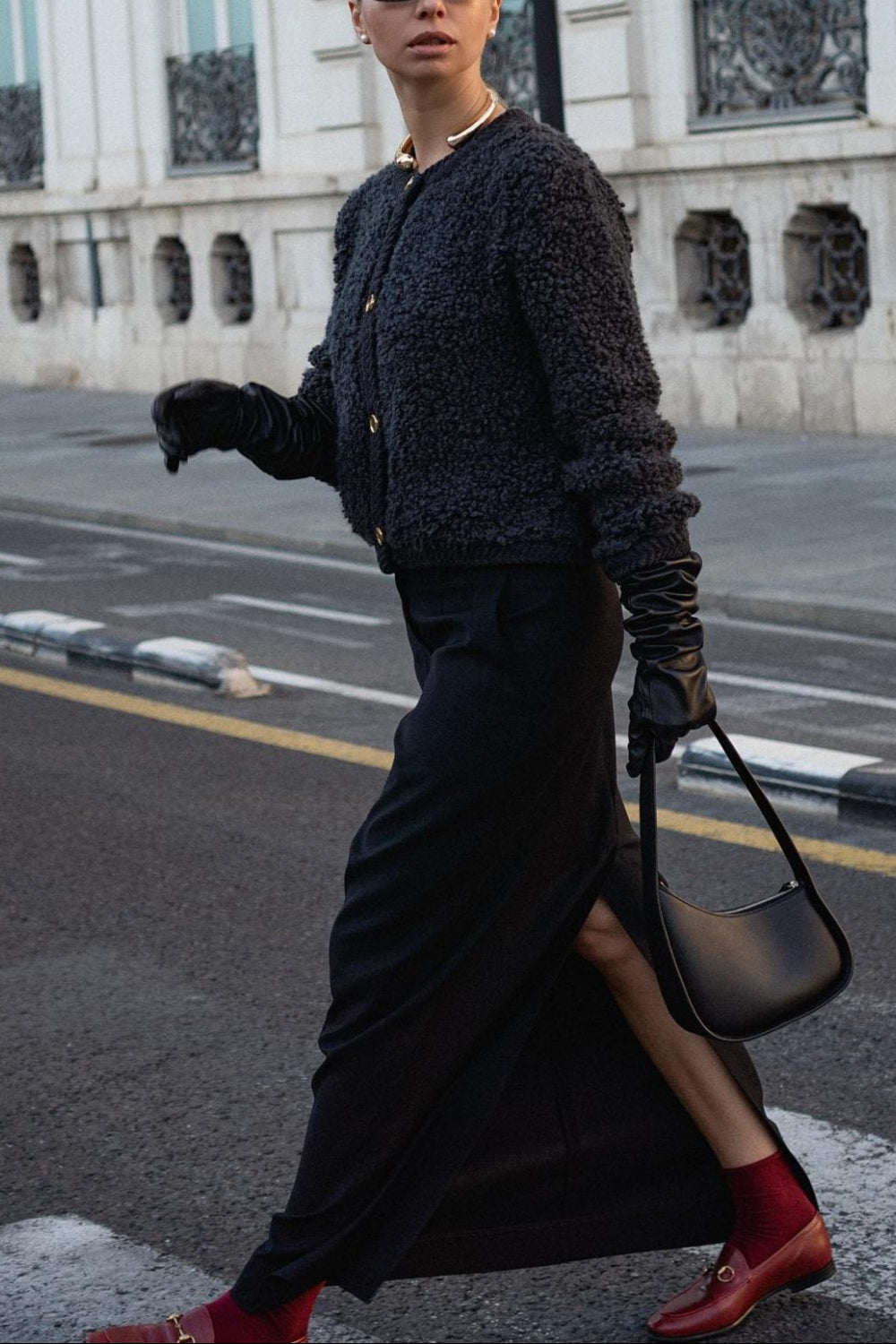 Chenda | Cardigan Corto de Textura Peluche