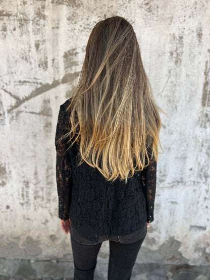 Lena |  Blazer de encaje transparente con estructura elegante