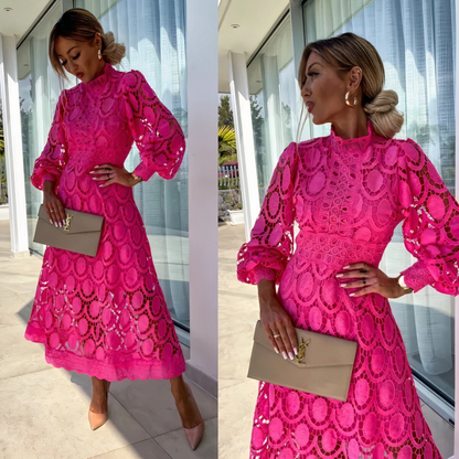 MELINA｜Vestido moderno de encaje