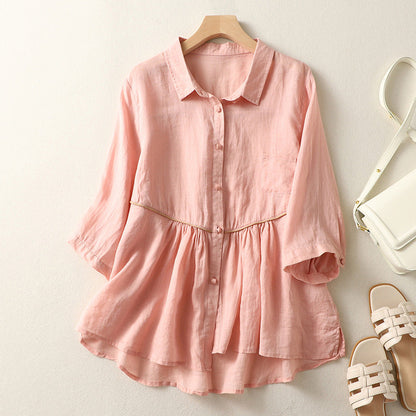 Laurienne™ | Blusa acampanada con botones
