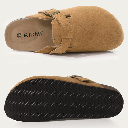 Kidmi - Zuecos de ante Unisex Antideslizantes Ergonómicos