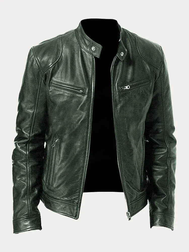 Laluna® | Chamarra de cuero casual