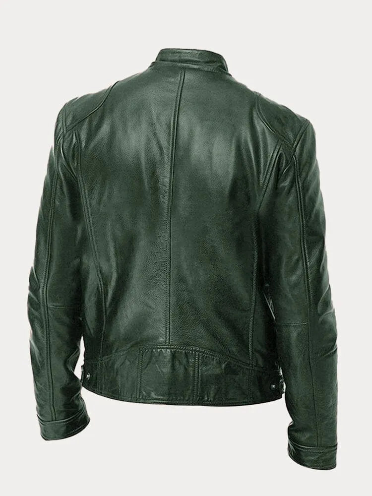 Laluna® | Chamarra de cuero casual