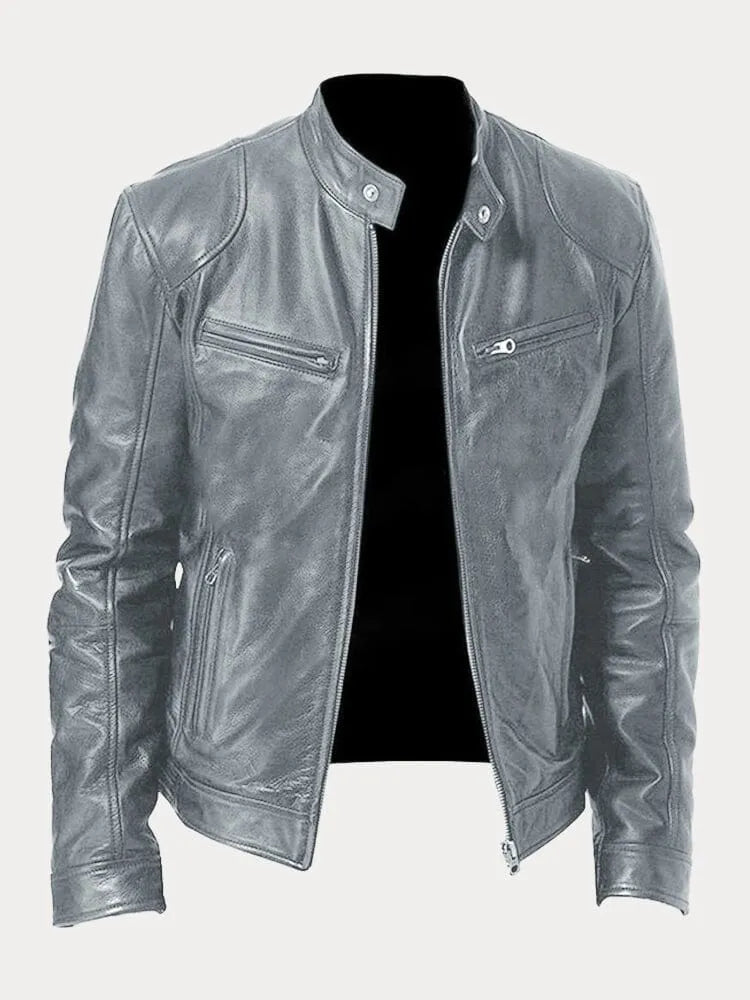 Laluna® | Chamarra de cuero casual