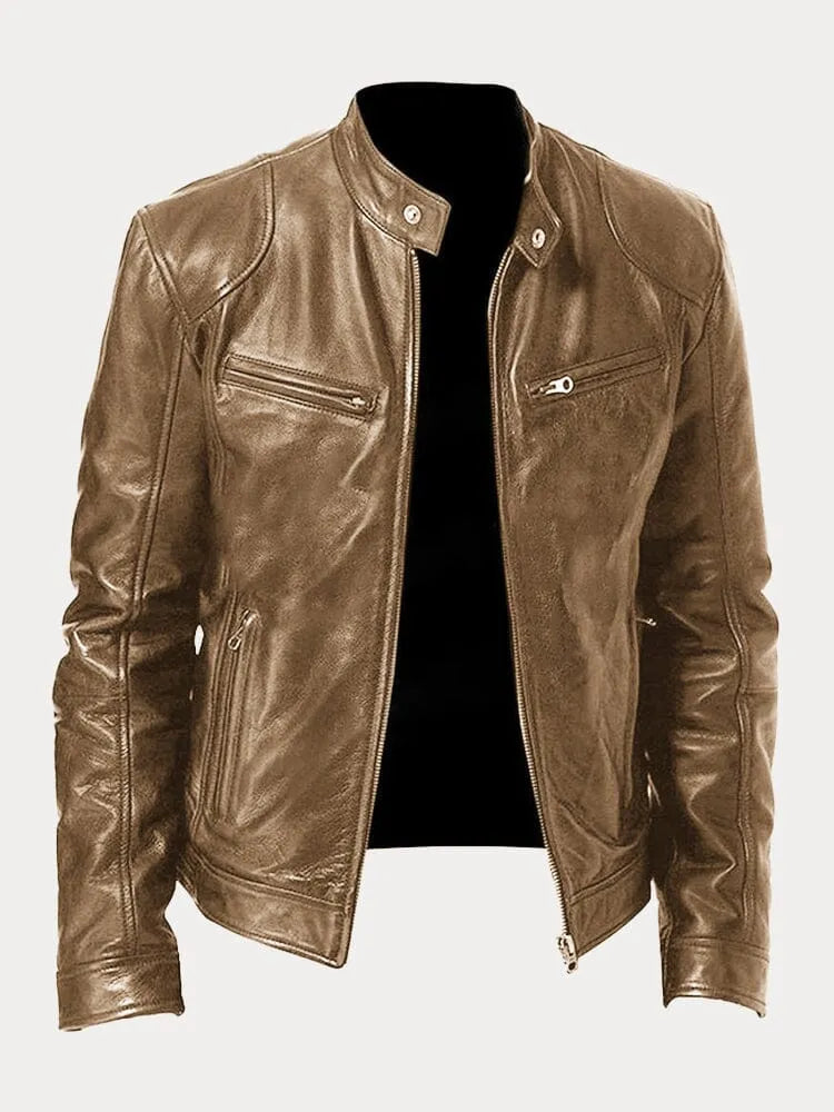 Laluna® | Chamarra de cuero casual