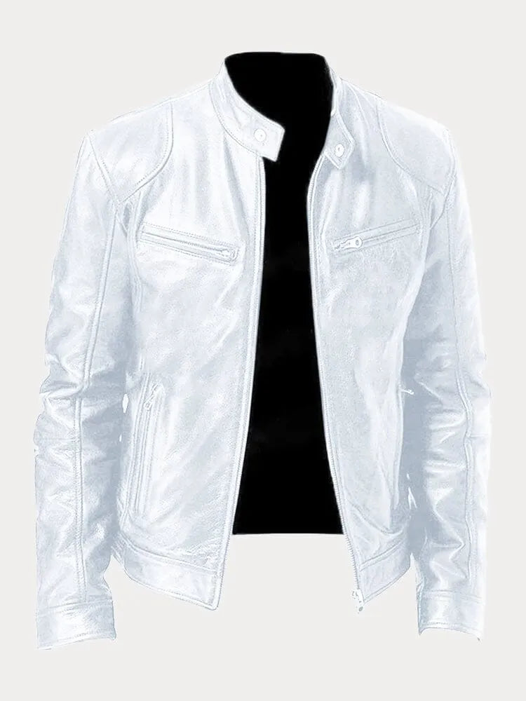Laluna® | Chamarra de cuero casual