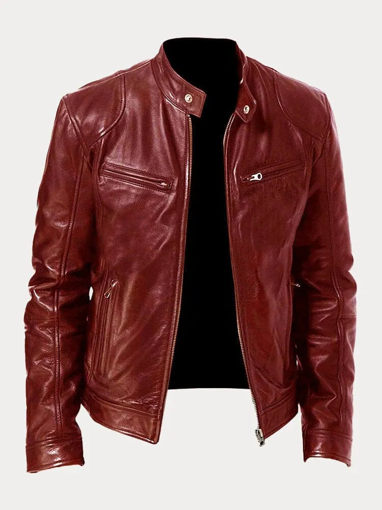 Laluna® | Chamarra de cuero casual