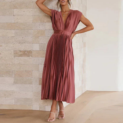 Hedwig - Elegante vestido plisado sin mangas