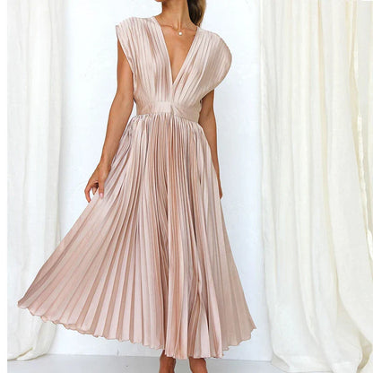 Hedwig - Elegante vestido plisado sin mangas