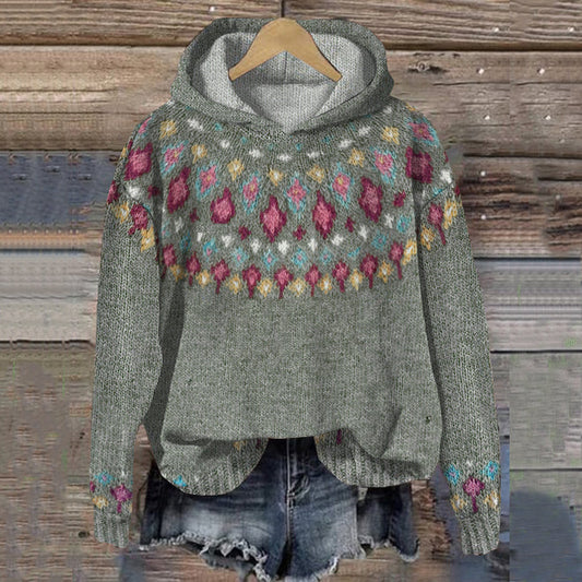 Gwen | Sudadera con capucha nórdica cálida