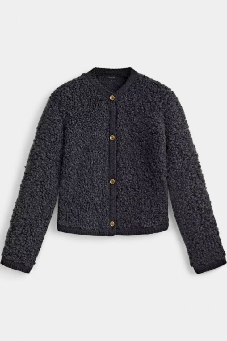 Chenda | Cardigan Corto de Textura Peluche