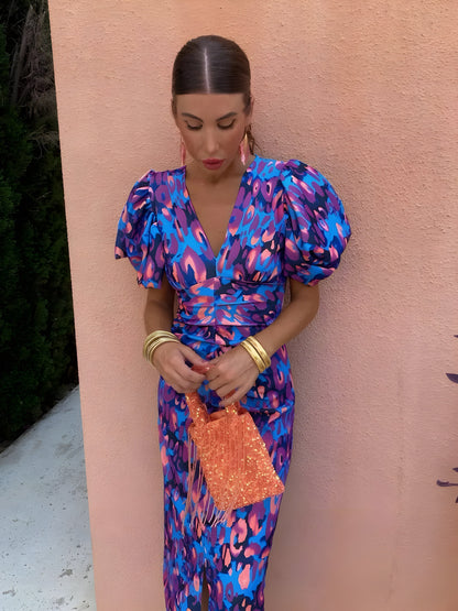 Tora™ - Vestido con mangas plisadas